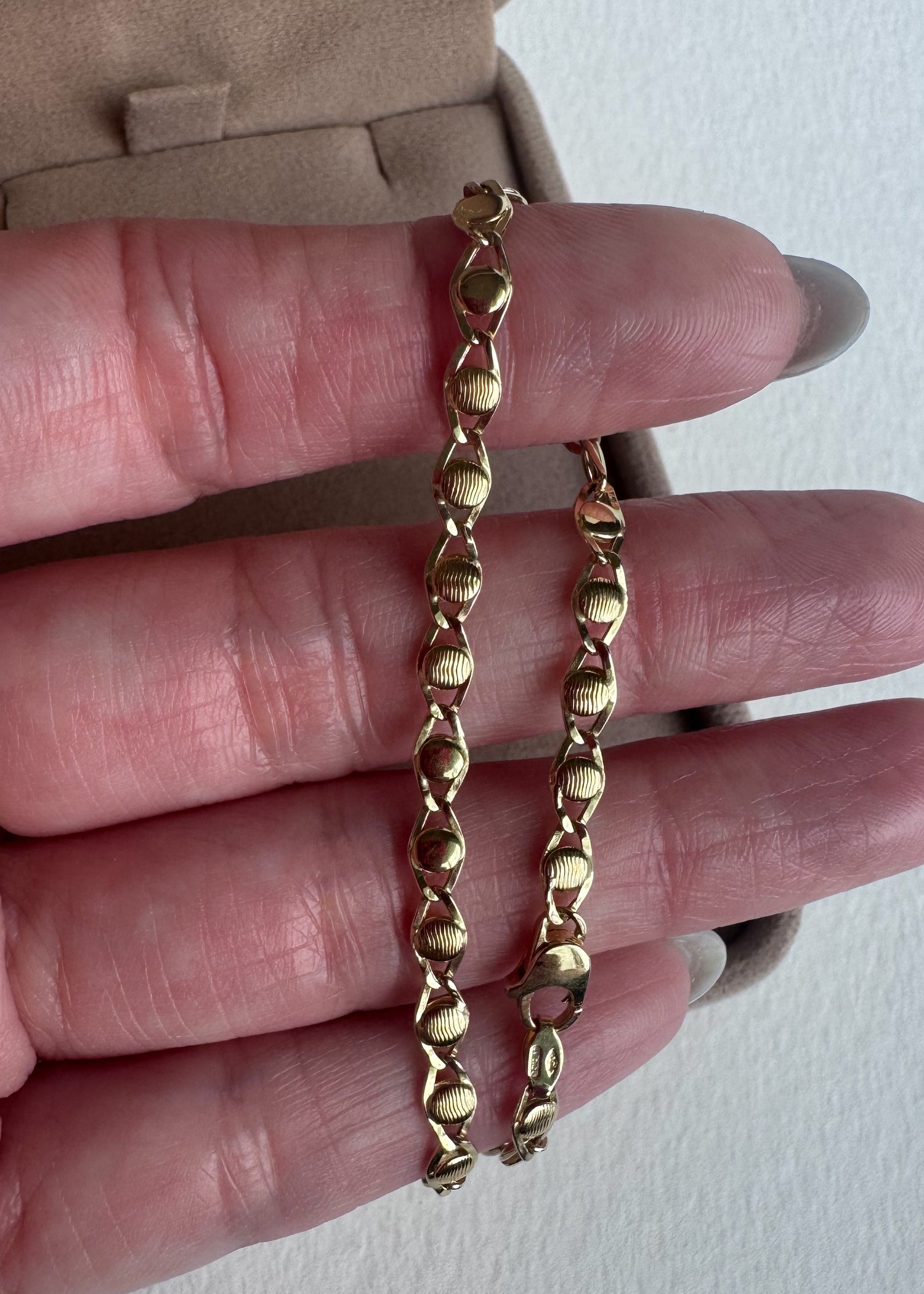 Puffed Mariner Links 18k Solid Gold (750) Men Bracelet