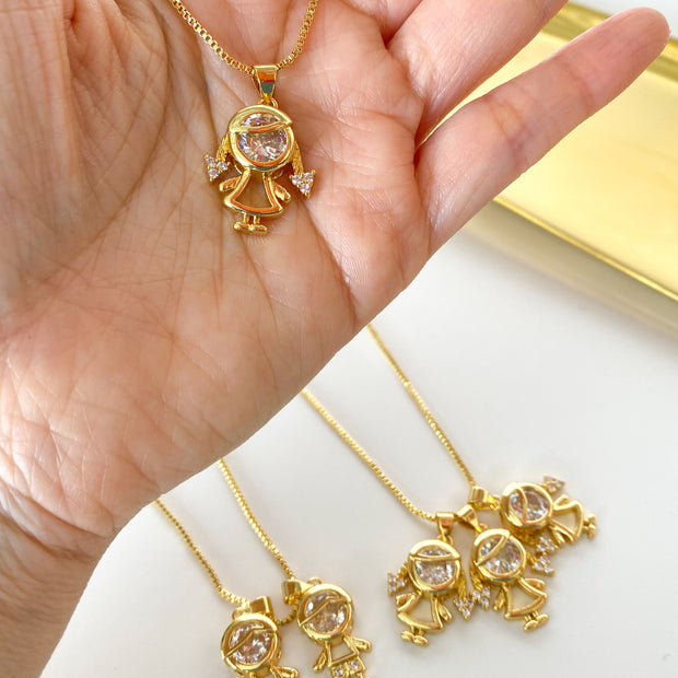 Cadenas con Dijes Grandes de Niños o Niñas