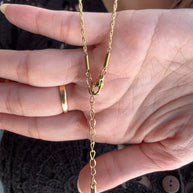 Golden Cross Crystal Steel Necklace