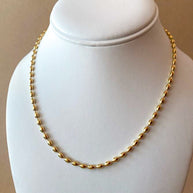 Stainless steel chain Rice grain design