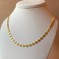 Little Flat Coffee Grain Necklace