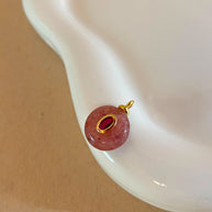 6 Differents Natural Stones Oval and Circular Shape Charms