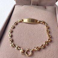 Esclava bebe Grano de Cafe 18K