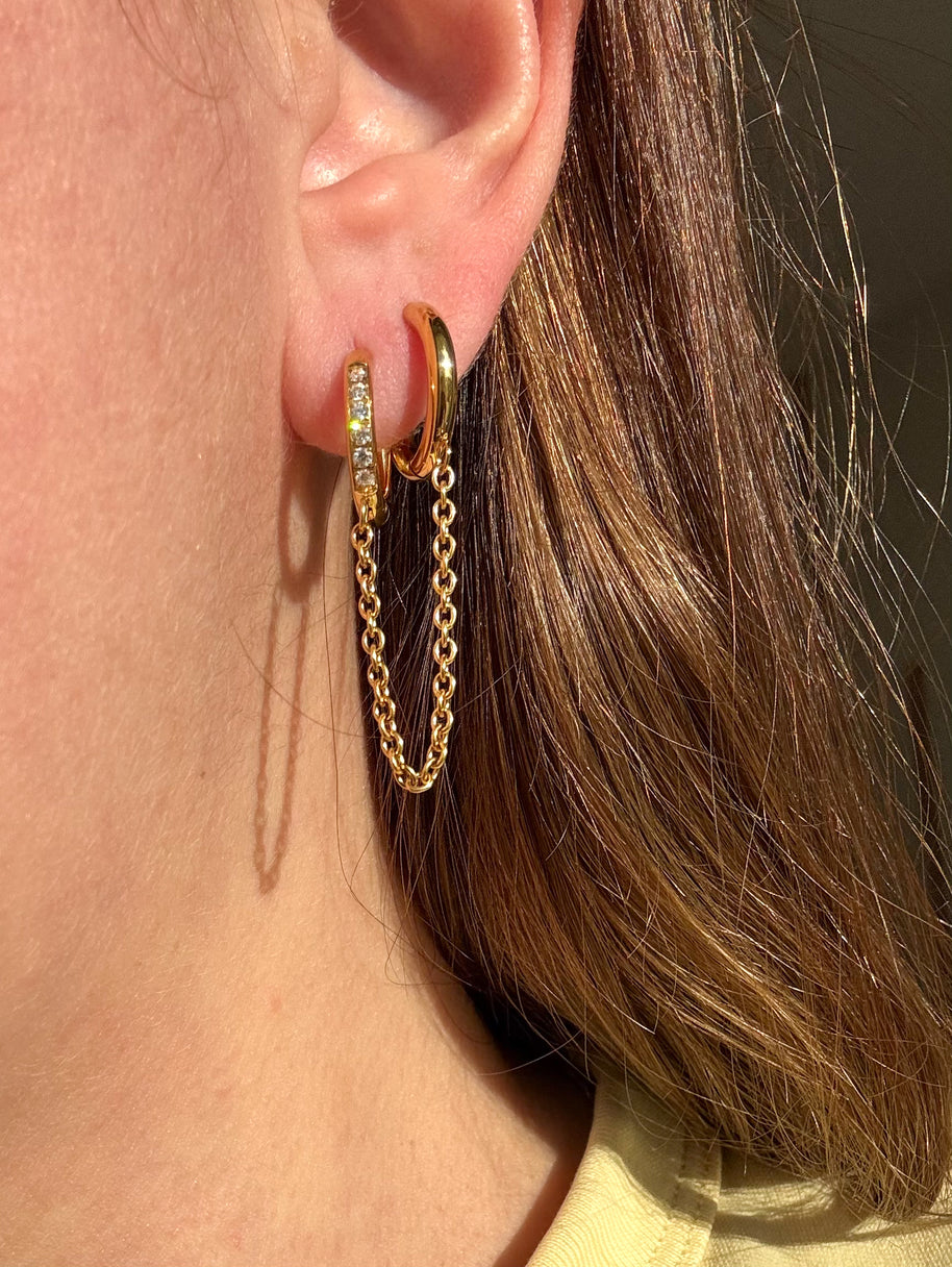 2 Hoops Style Earrings