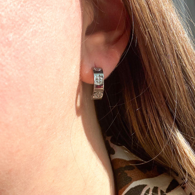 Aretes Tornillos Silver