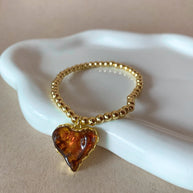 2 Styles of Hearts Medium Stretch Bracelet