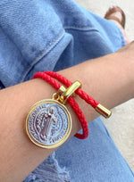 Load image into Gallery viewer, Pulsera Roja San Benito Abad
