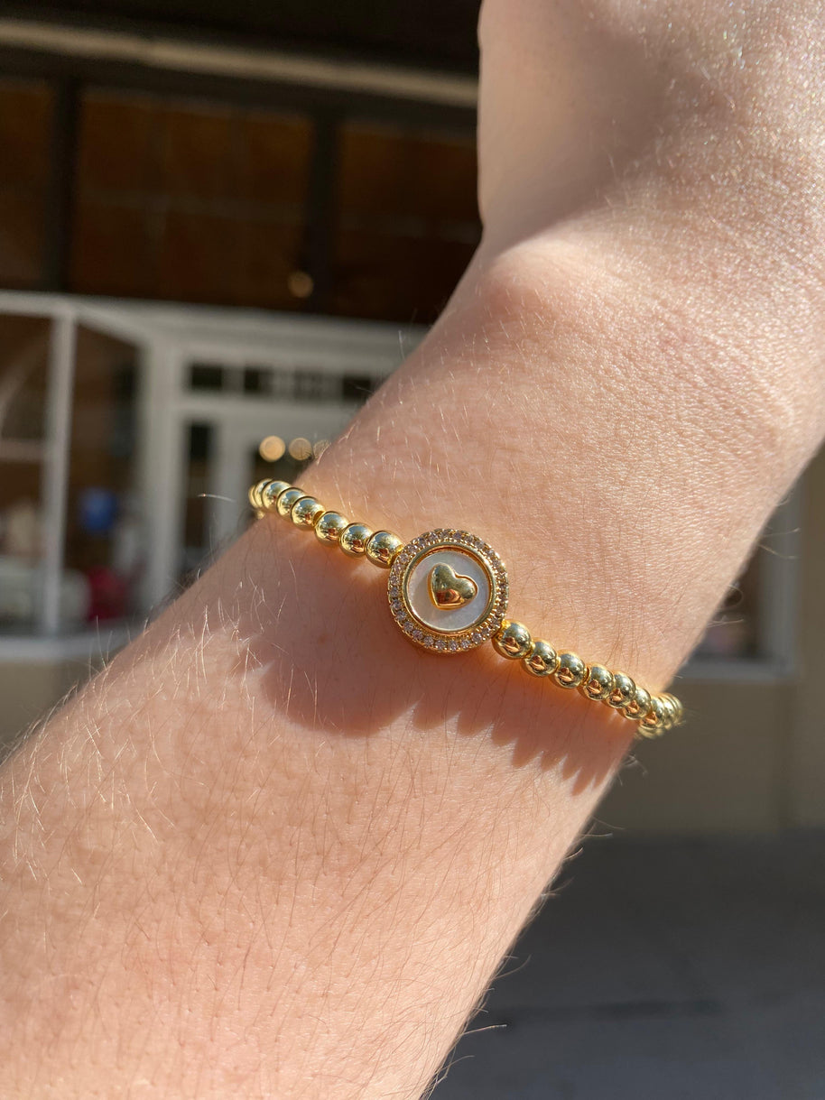 Elastic Heart Style Bracelet
