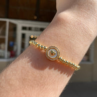 Elastic Heart Style Bracelet