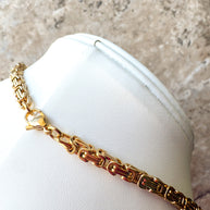 Interlaced Style Golden Thick Chain