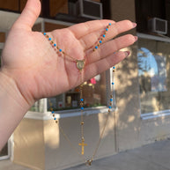 Blue Steel Guadalupe Rosary
