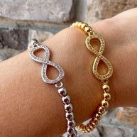 Pulseras Elásticas Infinito Gold & Silver