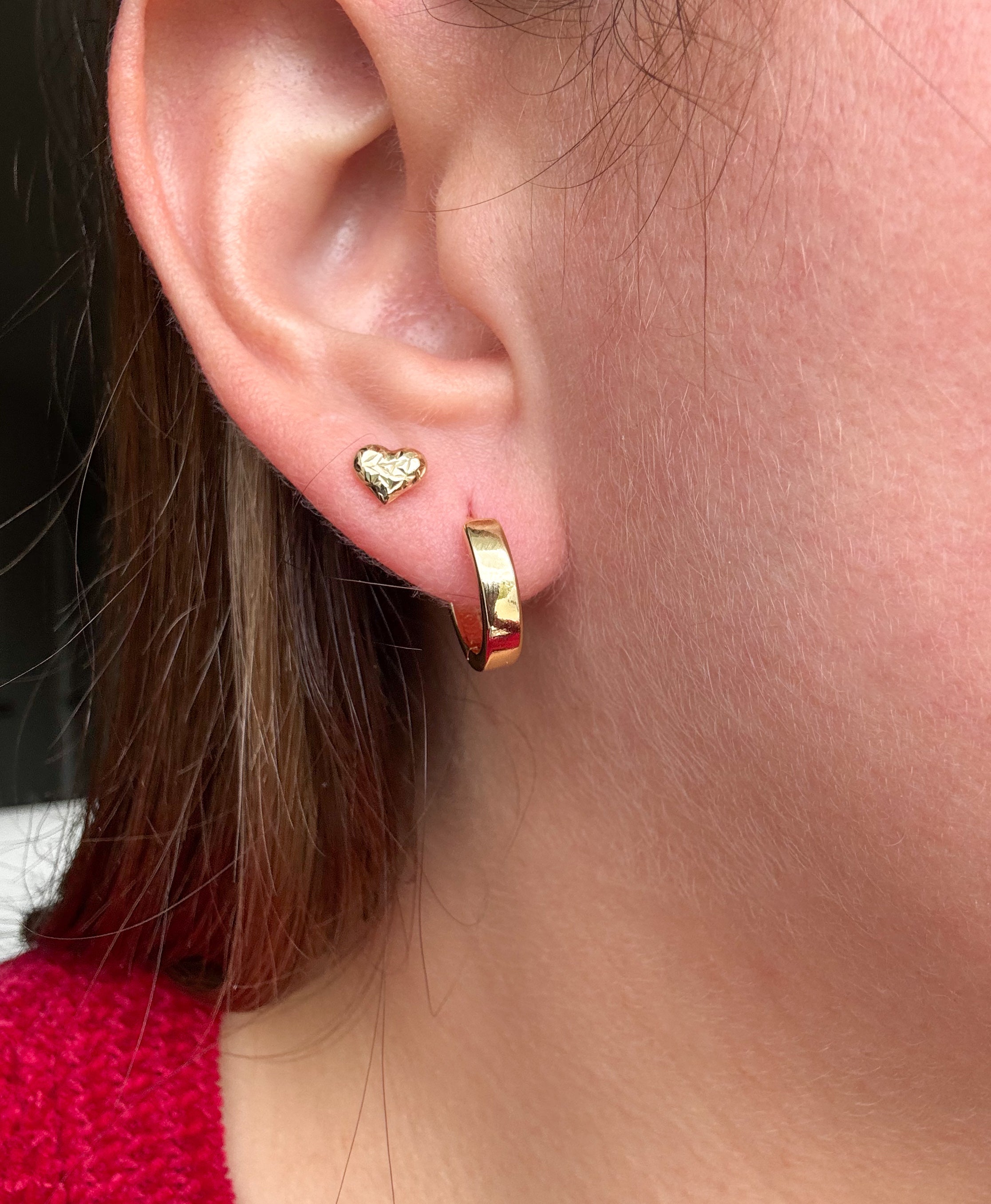 Classic Plain Golden Mini Hoops