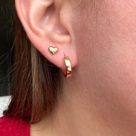 Classic Plain Golden Mini Hoops