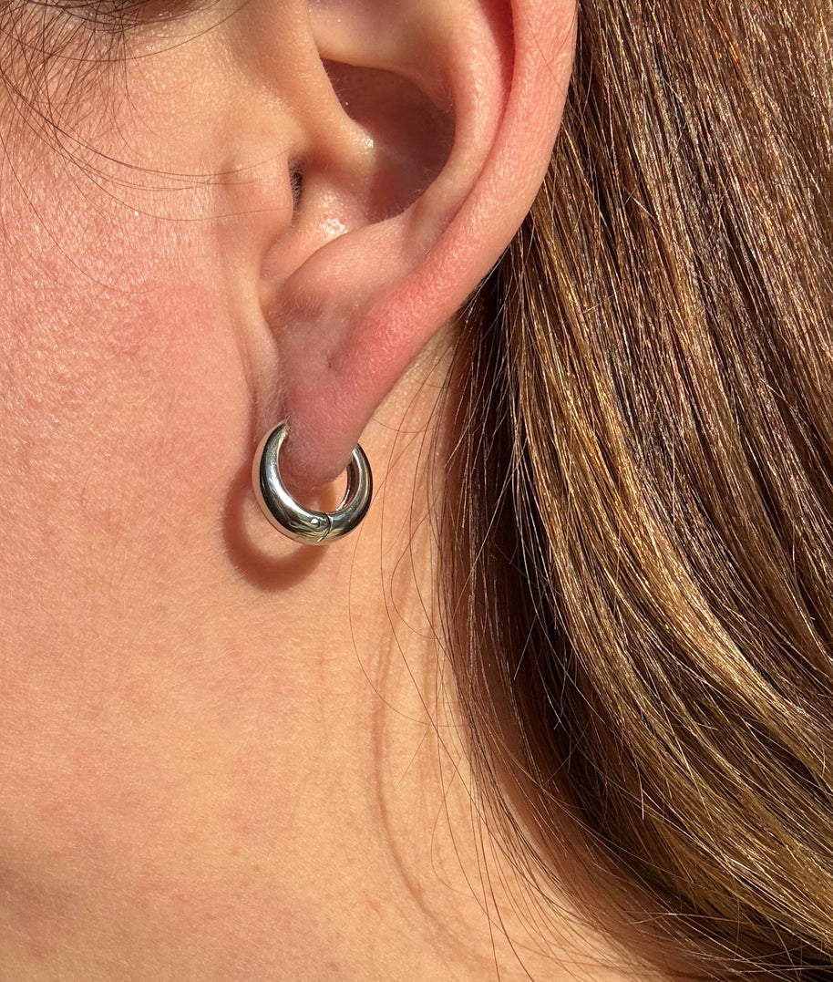 Gold & Silver Oval Hoops