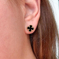 Aretes Topitos Clover de Varios Colores