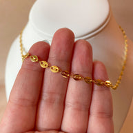Little Flat Coffee Grain Necklace