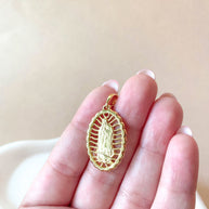 Big Guadalupe Medal Golden Charm