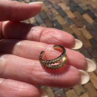 2 Layers Zircon Style Ear Cuff