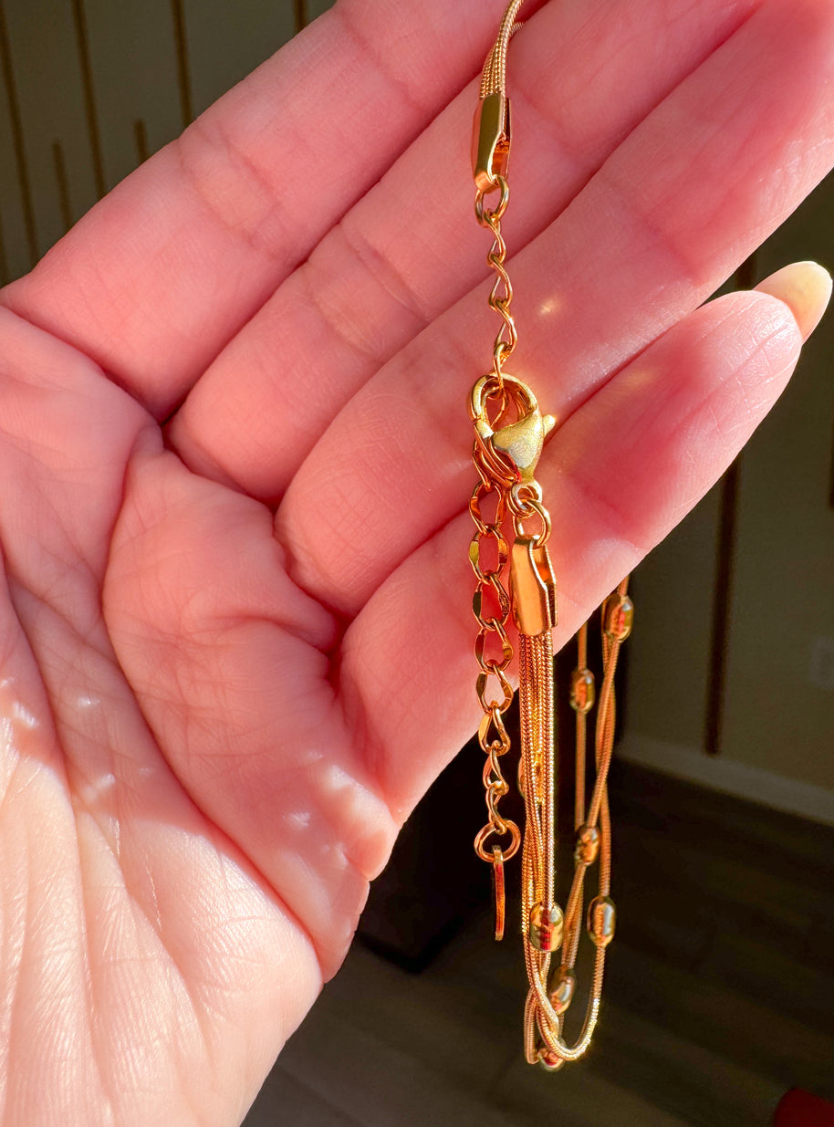 Snake Style Golden Anklet