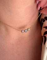 Load image into Gallery viewer, Cadena Ajustable Mini Bolitas de fuego Tricolor
