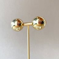 Golden Steel Circular Big Earrings