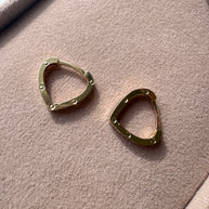 Argollas Italianas tachuela 18K