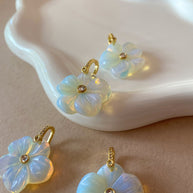 Opal Flower Crystal Stone Charm