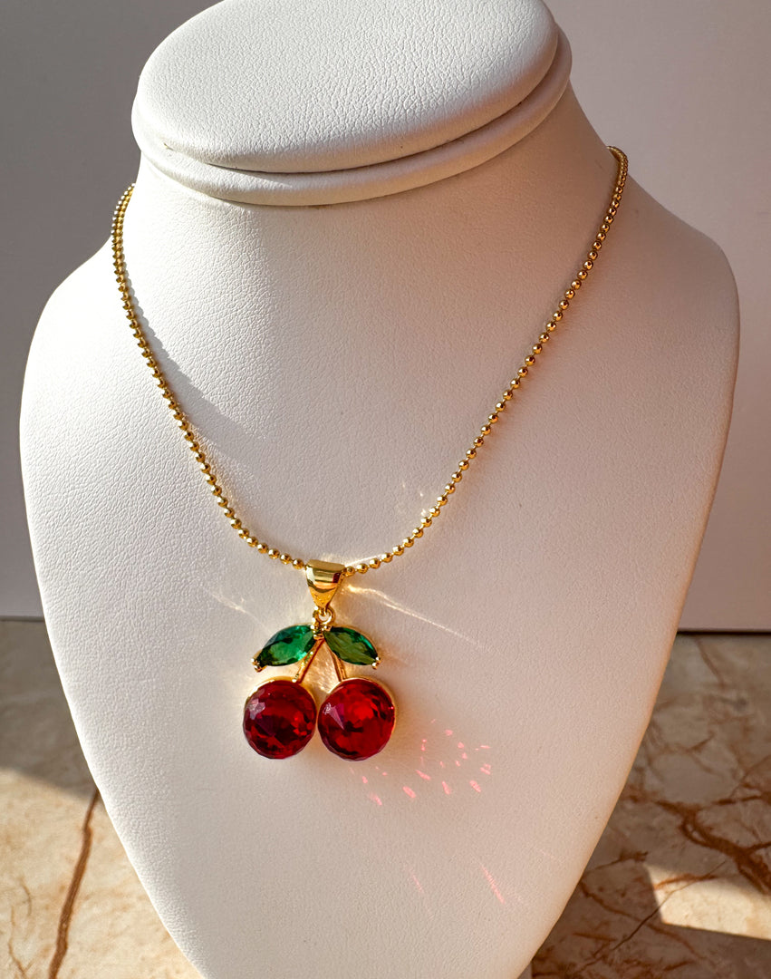 Cadena Cereza Cristal Ajustable