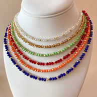Colorful Crystals Style Necklaces