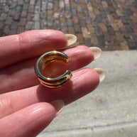 2 Layers Golden Ear Cuff