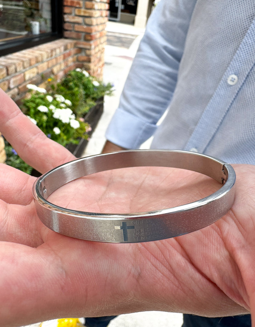 Silver Our Father Bracelet