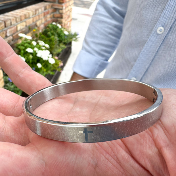 Silver Our Father Bracelet