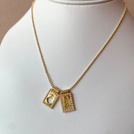 Little Scapular Heart of Jesus and Chinita Virgin Necklace