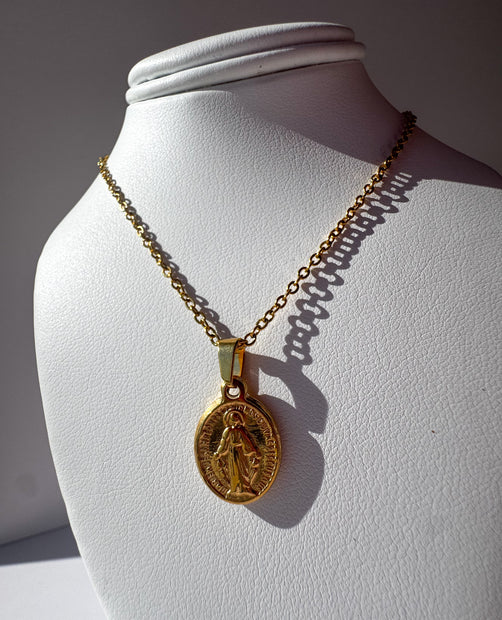 Cadena Acero Virgen de la Milagrosa
