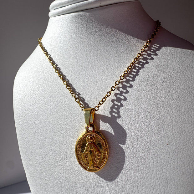 Cadena Acero Virgen de la Milagrosa