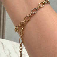 Silver & Gold Links Bracelet