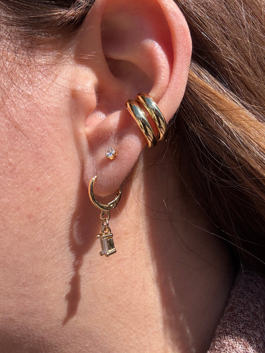 2 Layers Golden Ear Cuff