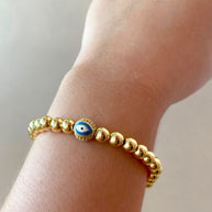 Blue and White Styles of Evil Eye Charms Bracelets