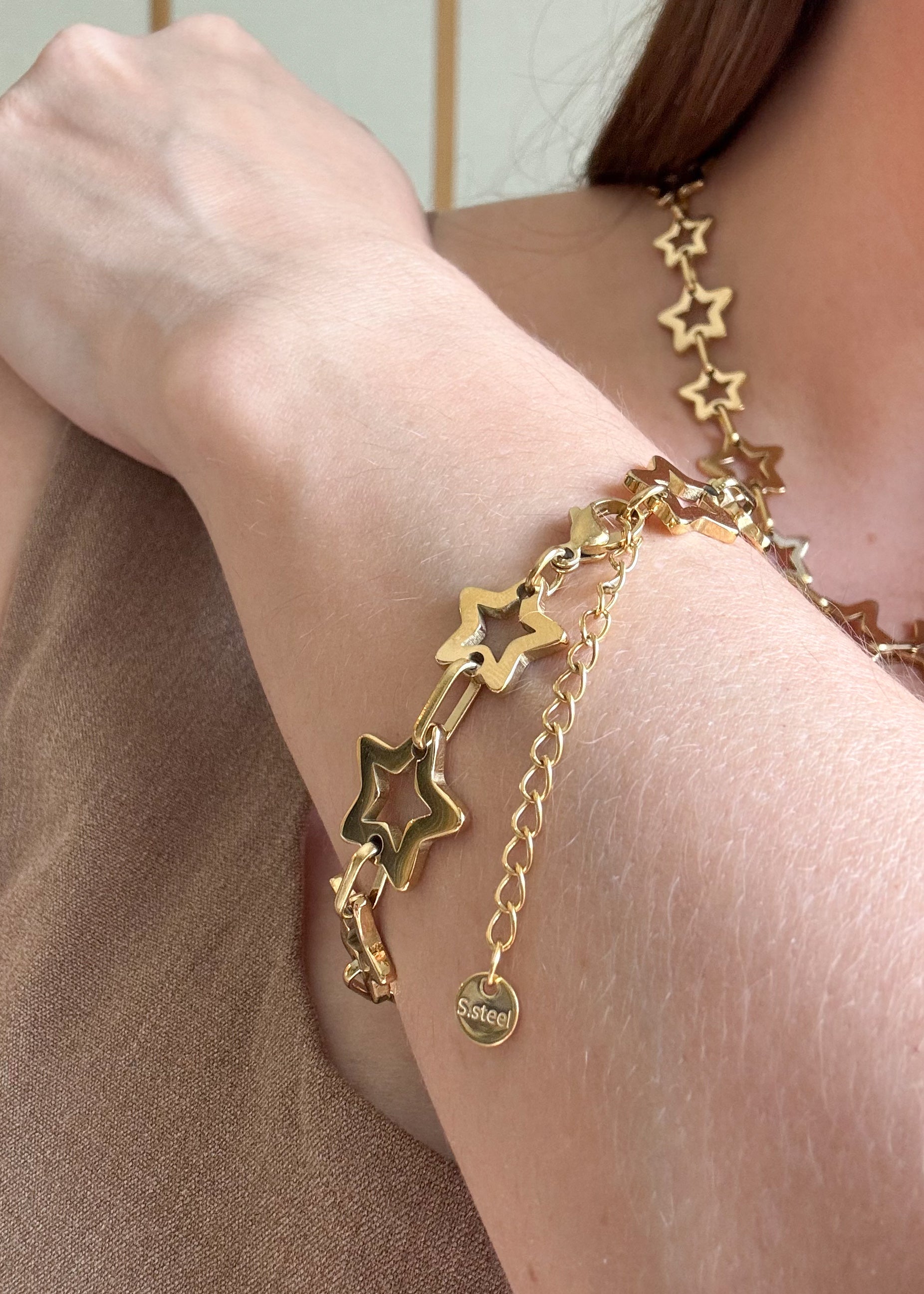 Golden Stars ⭐️ Necklace & Bracelet