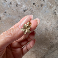 Hawaian Flower 14k Solid Gold Charm