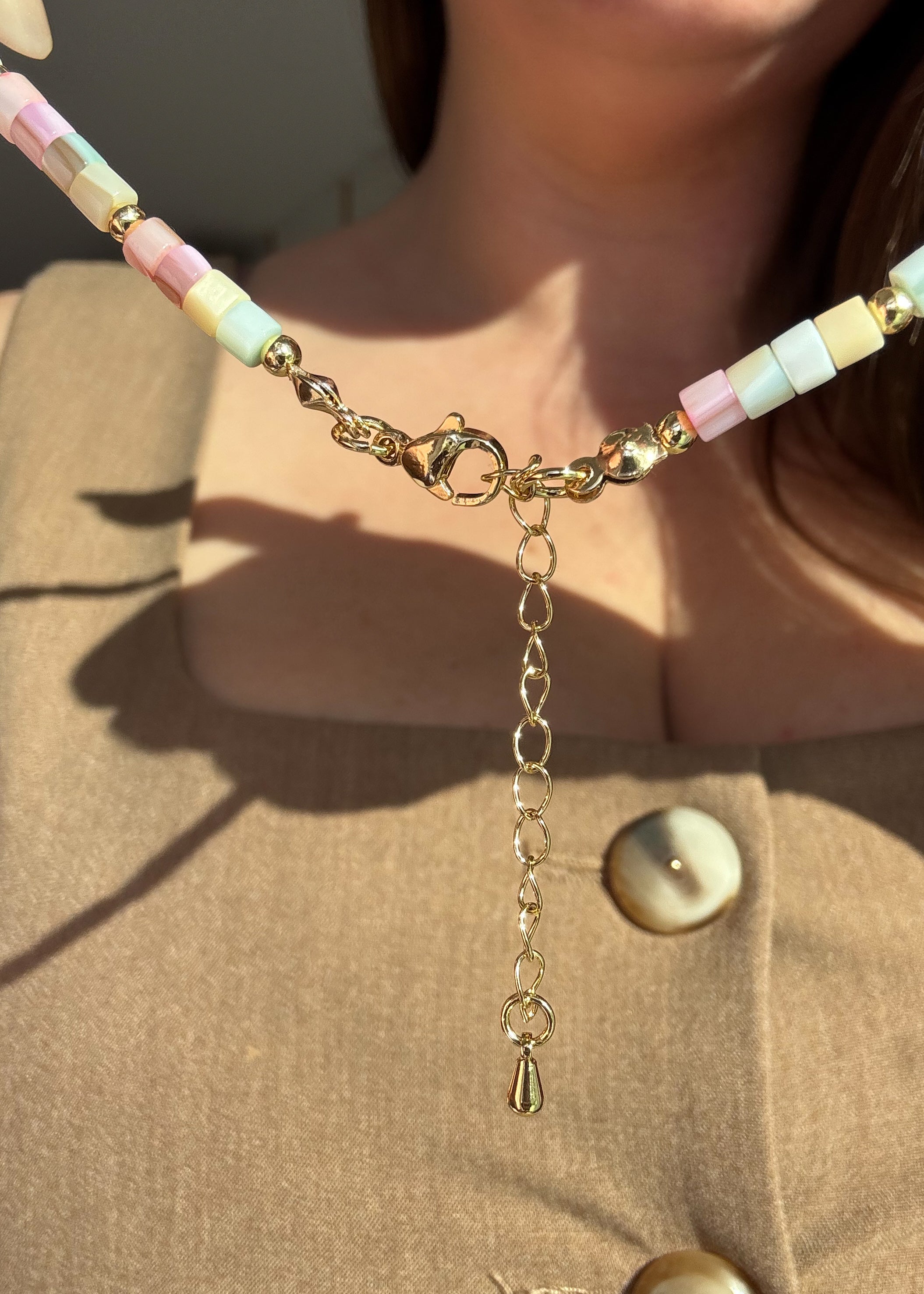 Pastel Colors Beads Necklace