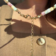 Pastel Colors Beads Necklace