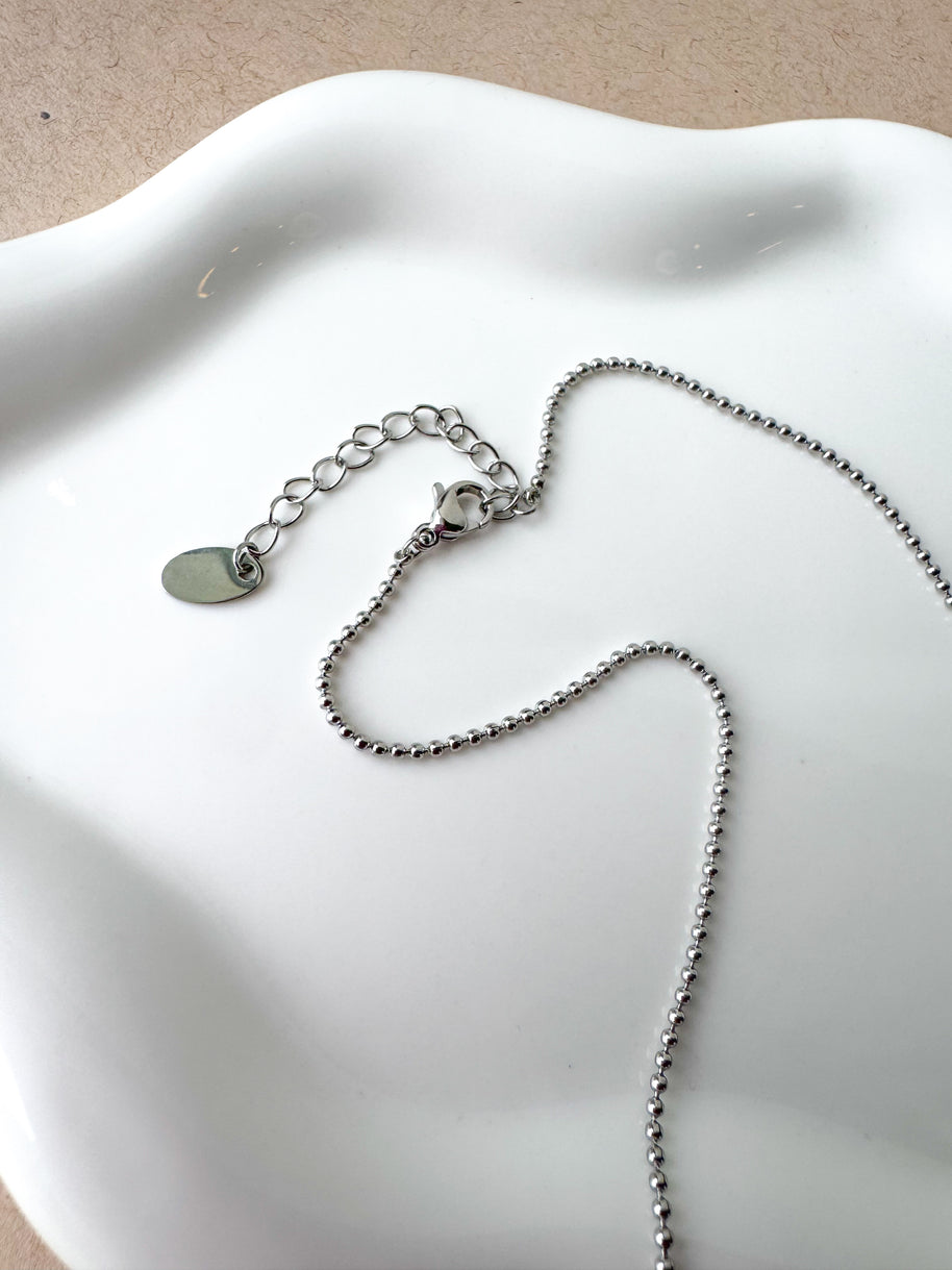 Silver Steel Style Necklace