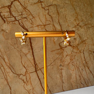 Argollas Hojitas Cristal