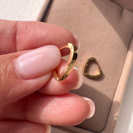 Argollas Italianas tachuela 18K