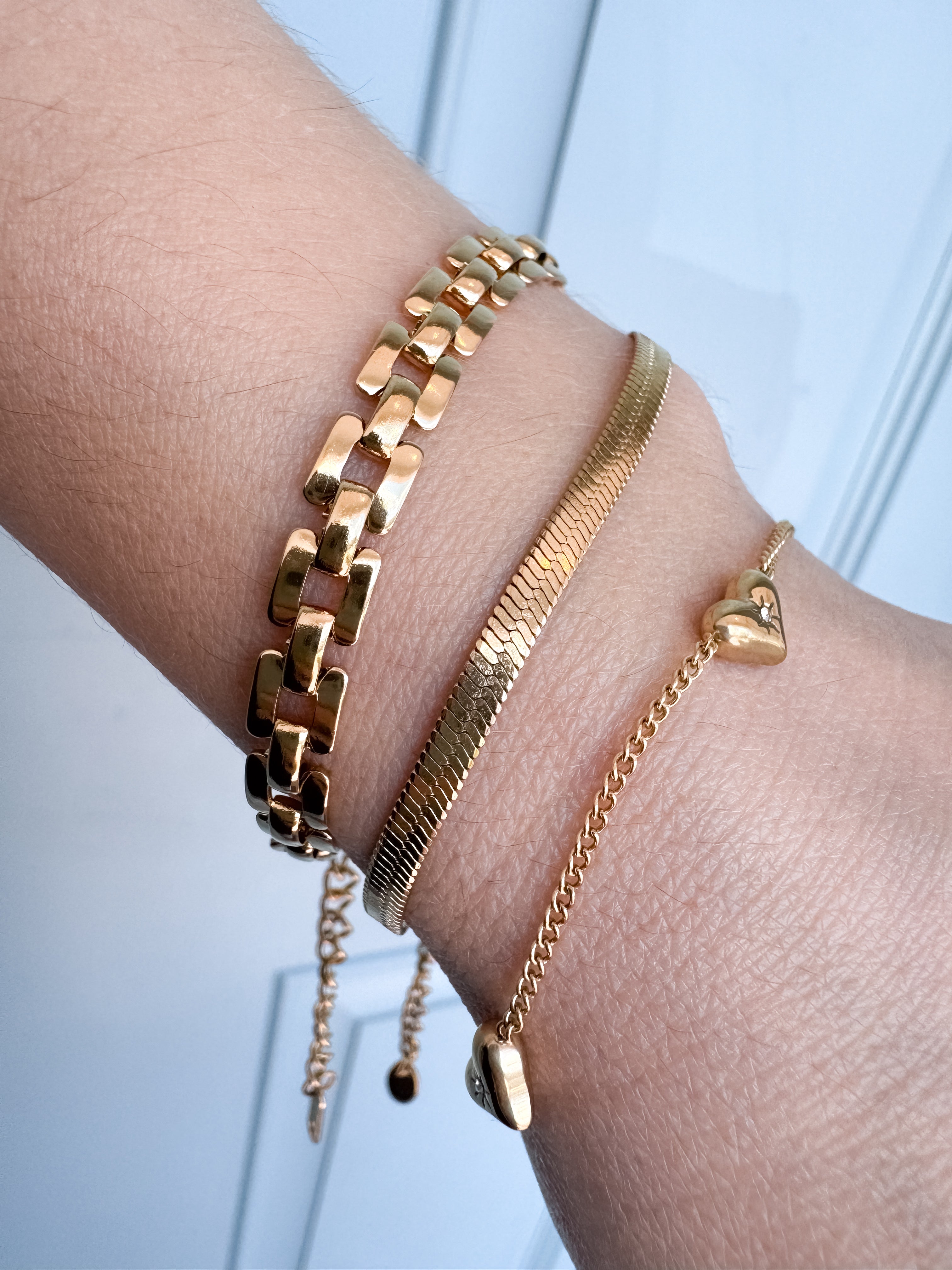 Variety of Steel Thin Bracelets