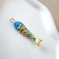 Blue Fishes Charms