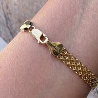 Bismark Style 18k Solid Gold Bracelet