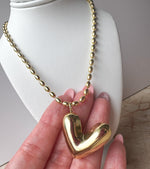 Load image into Gallery viewer, Cadena Corazon Dorado Grande
